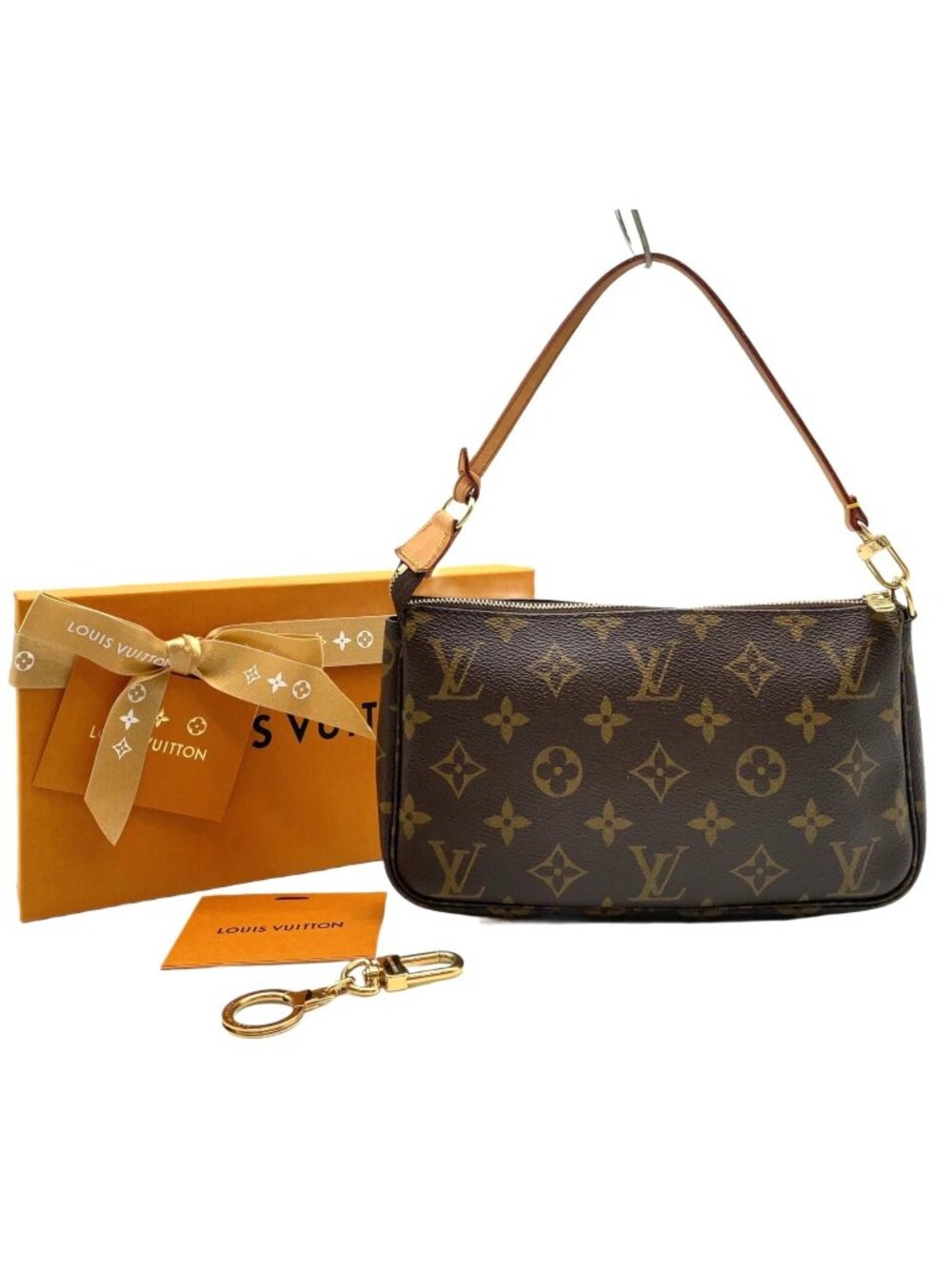 Authentic Louis Vuitton Pochette Accessoires Monogram Canvas Shoulder Bag - Picture 2 of 16
